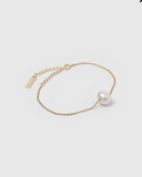 Izoa Coral Bracelet Gold Pearl