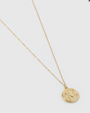 Izoa Tribute Coin Necklace Gold