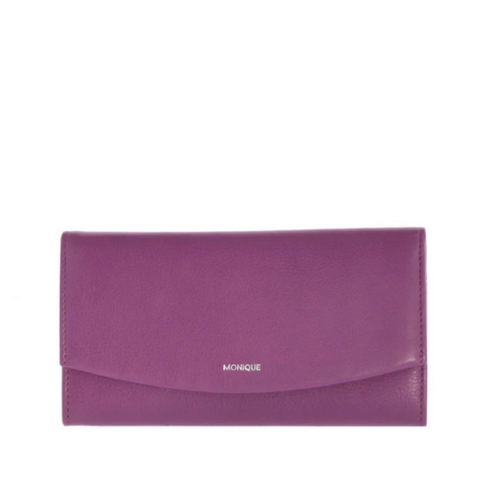 MONIQUE Lila RFID Leather Purse/Snap Closure Wallet