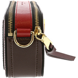 Marc Jacobs Snapshot Leather Shoulder Bag Cranberry Red