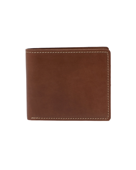 STITCH & HIDE LEATHER CONNOR WALLET BROWN