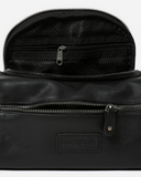 Stitch & Hide Leather Jett Toiletry Bag Black