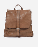 STITCH & HIDE WASHED LEATHER HAMBURG BACKPACK TAUPE - FREE WALLET POUCH