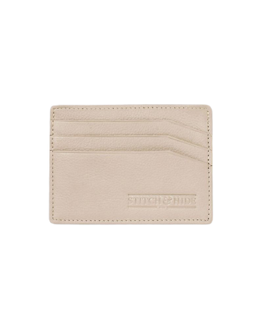 STITCH & HIDE LEATHER ALICE CARDHOLDER IVORY