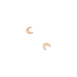Agapantha Jewelry Ella Crescent Moon Studs Earrings