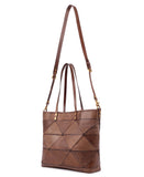 Old Trend Leather Prism Tote Bag