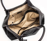 Gunas New York Naomi Black Vegan Leather Tote Bag