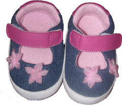 Penelope Lane Pink Denim Shoes (12 - 18 months)