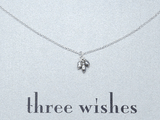 DOGEARED Three Wishes Necklace Sterling Silver