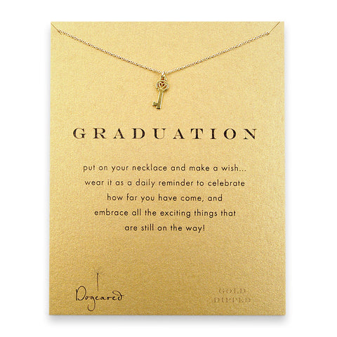 Dogeared Graduation Necklace - Gold Dipped