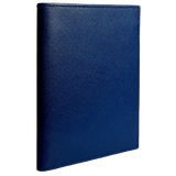 72 Smalldive Saffiano Leather Bi Colored Passport Wallet Blue