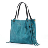 Old Trend Daisy Leather Tote with Coin Purse