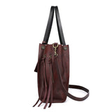 Old Trend Daisy Leather Tote with Coin Purse