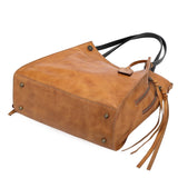 Old Trend Daisy Leather Tote with Coin Purse