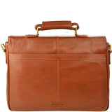 Hidesign Parker Leather Medium Briefcase Tan