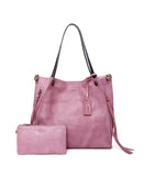 Old Trend Daisy Leather Tote with Coin Purse