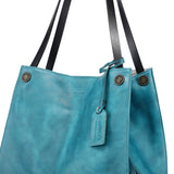 Old Trend Daisy Leather Tote with Coin Purse