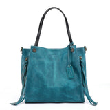 Old Trend Daisy Leather Tote with Coin Purse