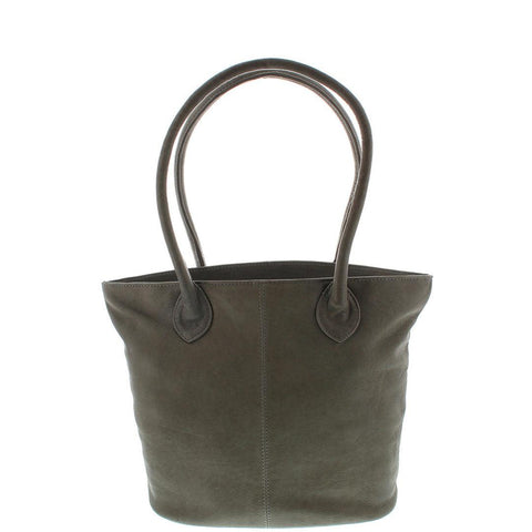 GABEE LEATHER JANE TOTE GREY