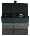 Milan Leather Cufflink & Watch Box