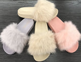 Gingerlilly Fluffy Slippers Taupe