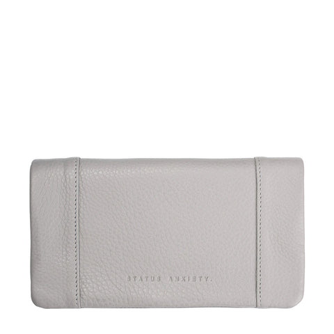 STATUS ANXIETY Some Type of Love Leather Wallet Cement Grey