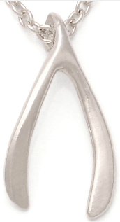 DOGEARED Wishbone Necklace - Sterling Silver